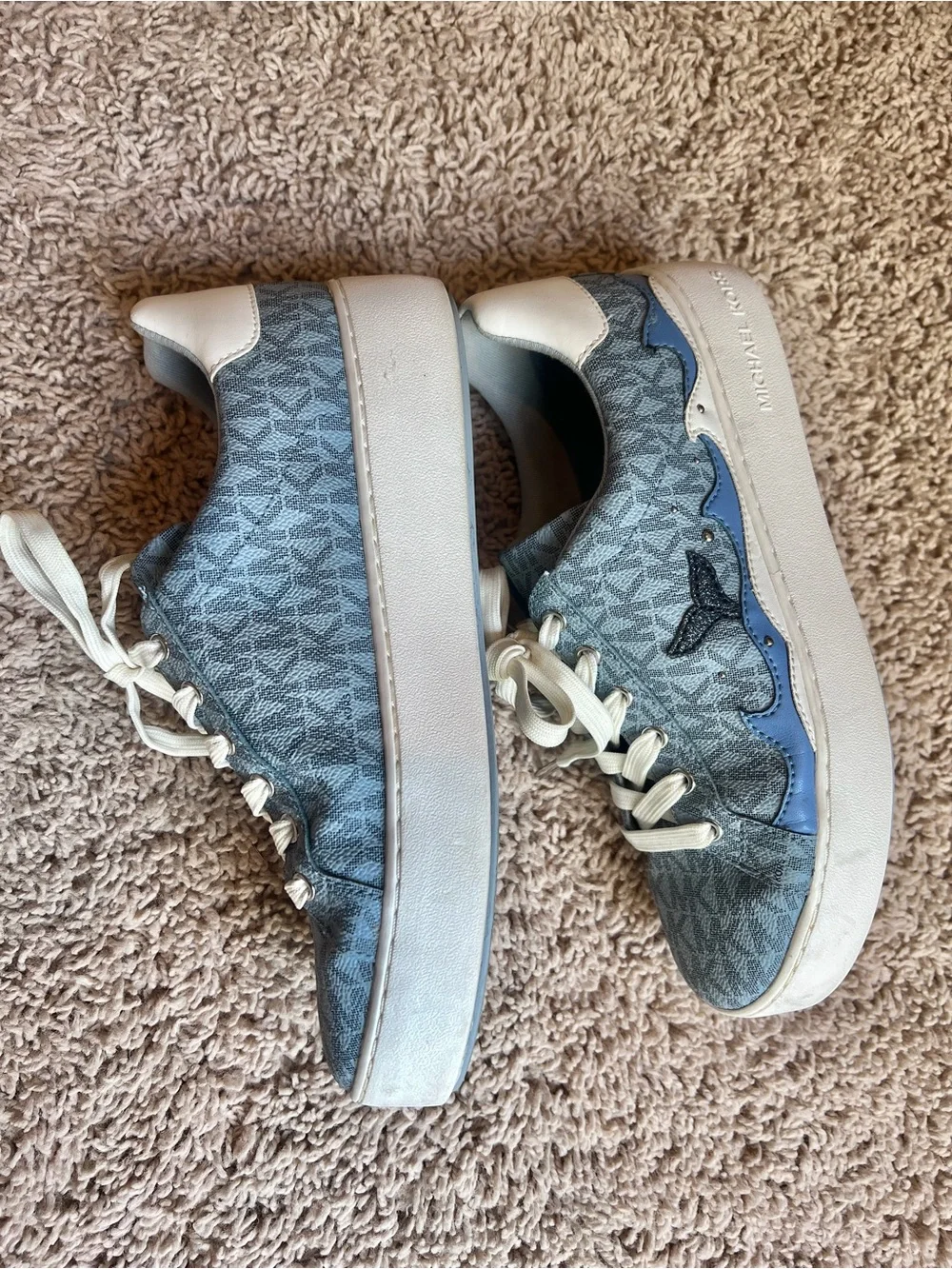 Michael Kors Whale Waves ROMY MK-Print PLATFORM Sneakers - LIMITED EDITION